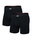 SAXX Boxershorts Vibe Xtra Soft Comfort Boxer Brief Fly schwarz/schwarz Herren - 2 Stück